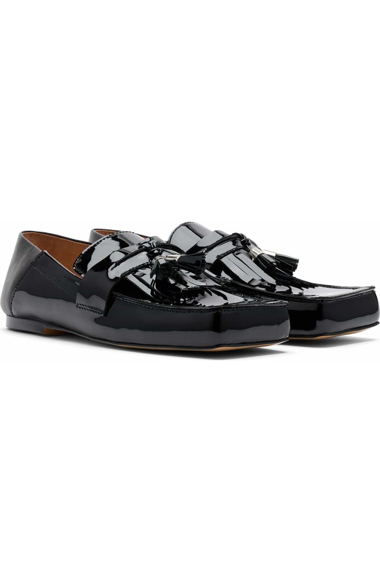 MARC NOLAN Simone Patent Leather Tassel Loafers, Alternate, color, Black