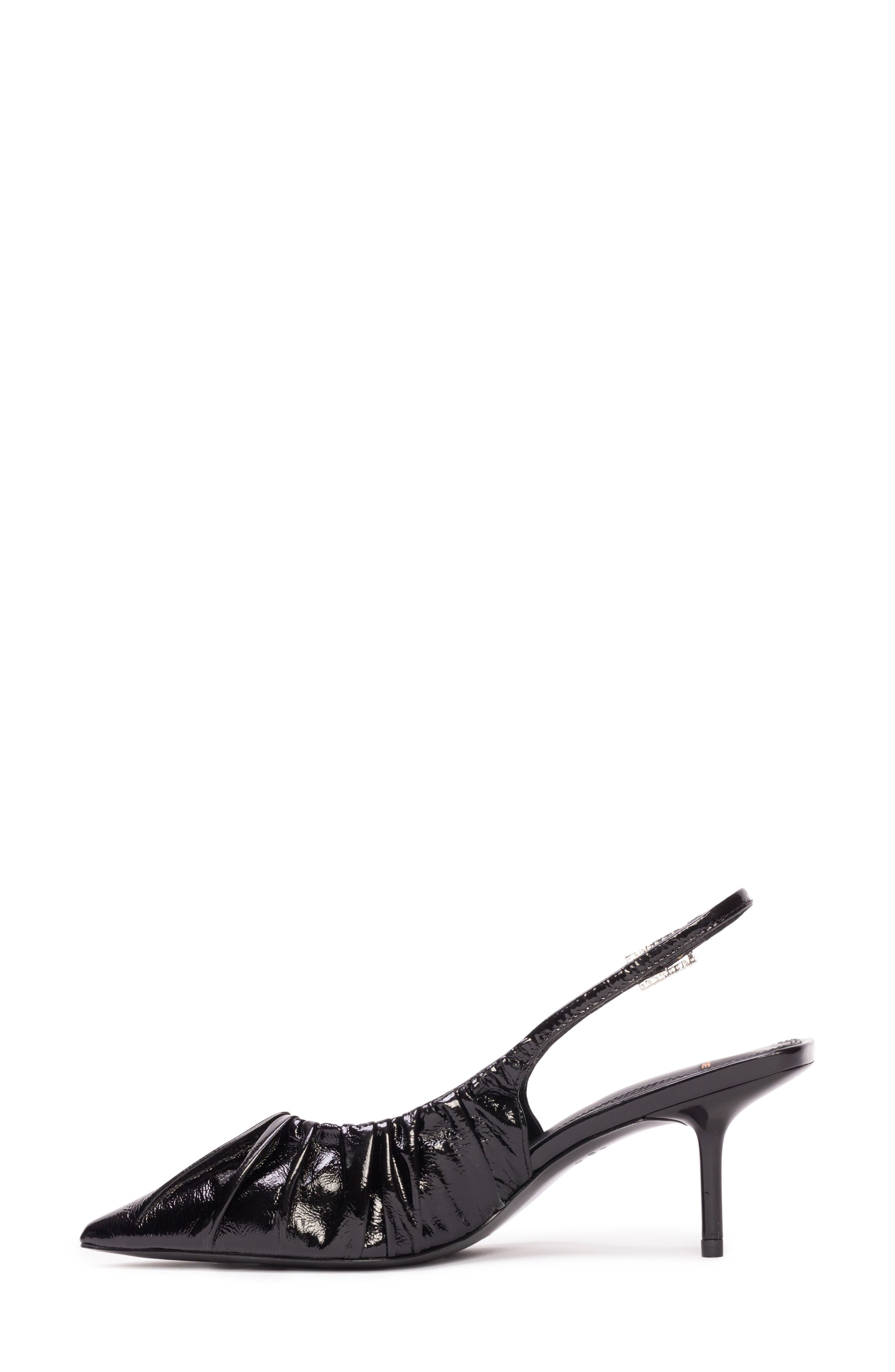 BLACK SUEDE STUDIO Piaz Slingback Pointed Toe Pump, Alternate, color, 