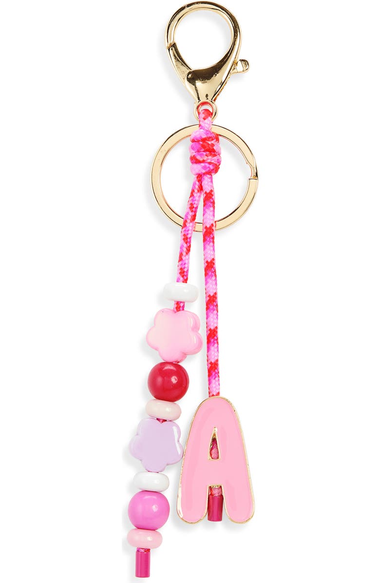 BaubleBar Popping Off Initial Bag Charm, Main, color, Gold A