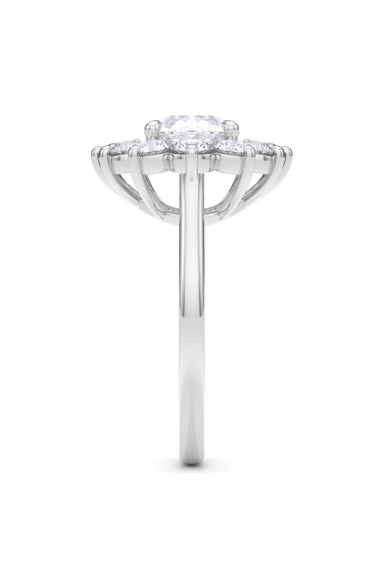 Princess Cut Lab Grown Diamond Engagement Ring, Alternate, color, WHITE