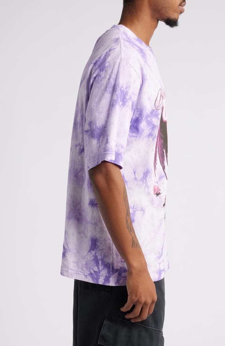 BOILER ROOM Arc Angel Oversize Tie Dye Graphic T-Shirt, Alternate, color, 