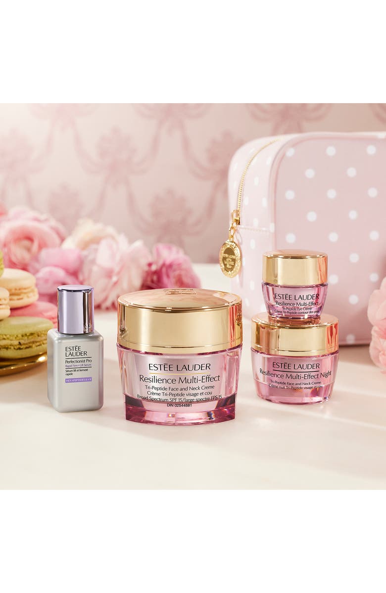 Estée Lauder x Ladurée Resilience Multi-Effect 4-Piece Skincare Set $237 Value, Alternate, color,