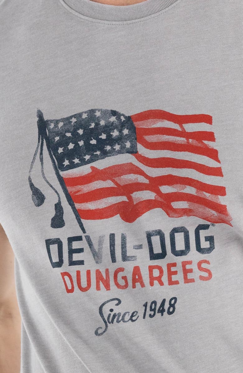Devil-Dog Dungarees Flag Forward Graphic T-Shirt, Alternate, color,