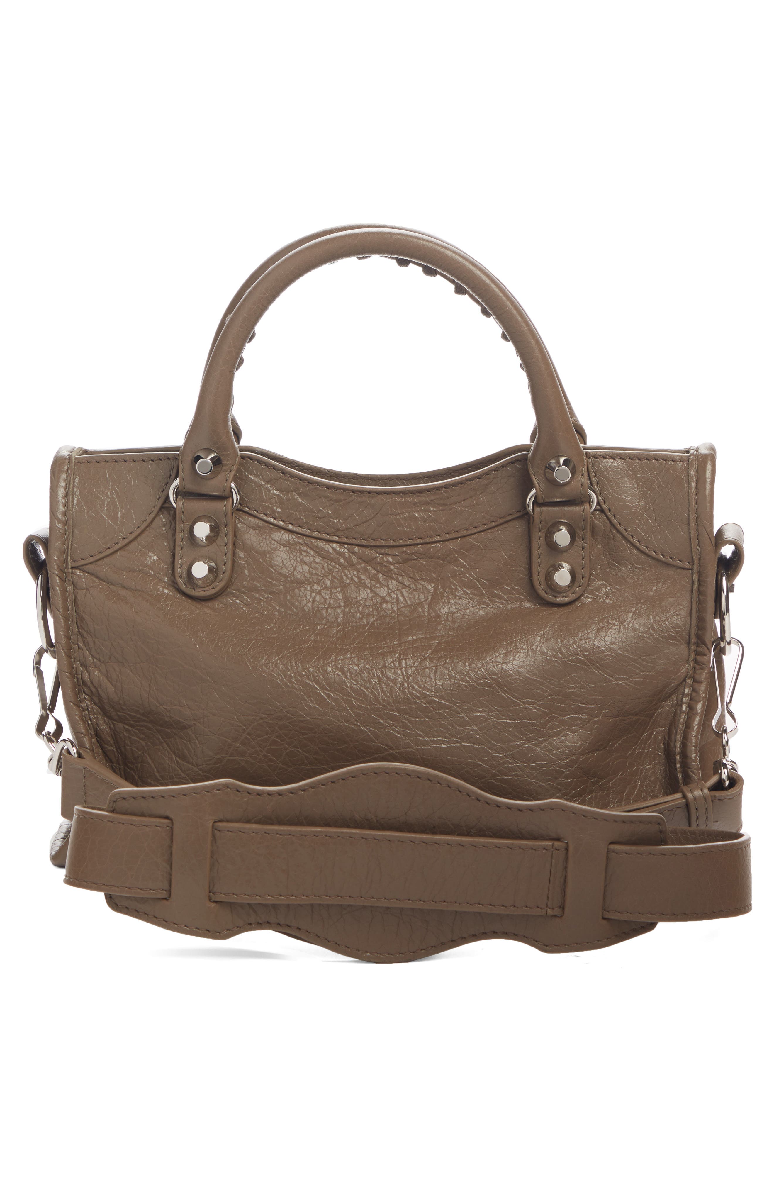 Balenciaga Classic Mini City AJ Leather Tote, Alternate, color, 