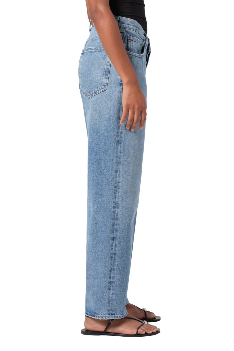 V-Waist Baggy Straight Leg Jeans, Alternate, color, FAIRWAY