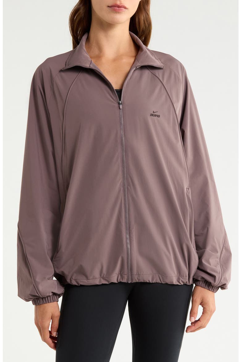 Oversize Stretch Nylon Jacket, Alternate, color, NSKM RESIN