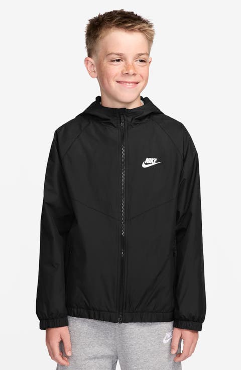 Kids' Windrunner Water Repellent Hooded Zip-Up Jacket (Little Kid & Big Kid)