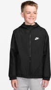 Nike Kids' Windrunner Water Repellent Hooded Zip-Up Jacket