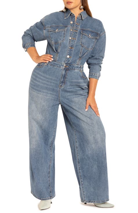 Denim Plus Size Jumpsuits Rompers Nordstrom