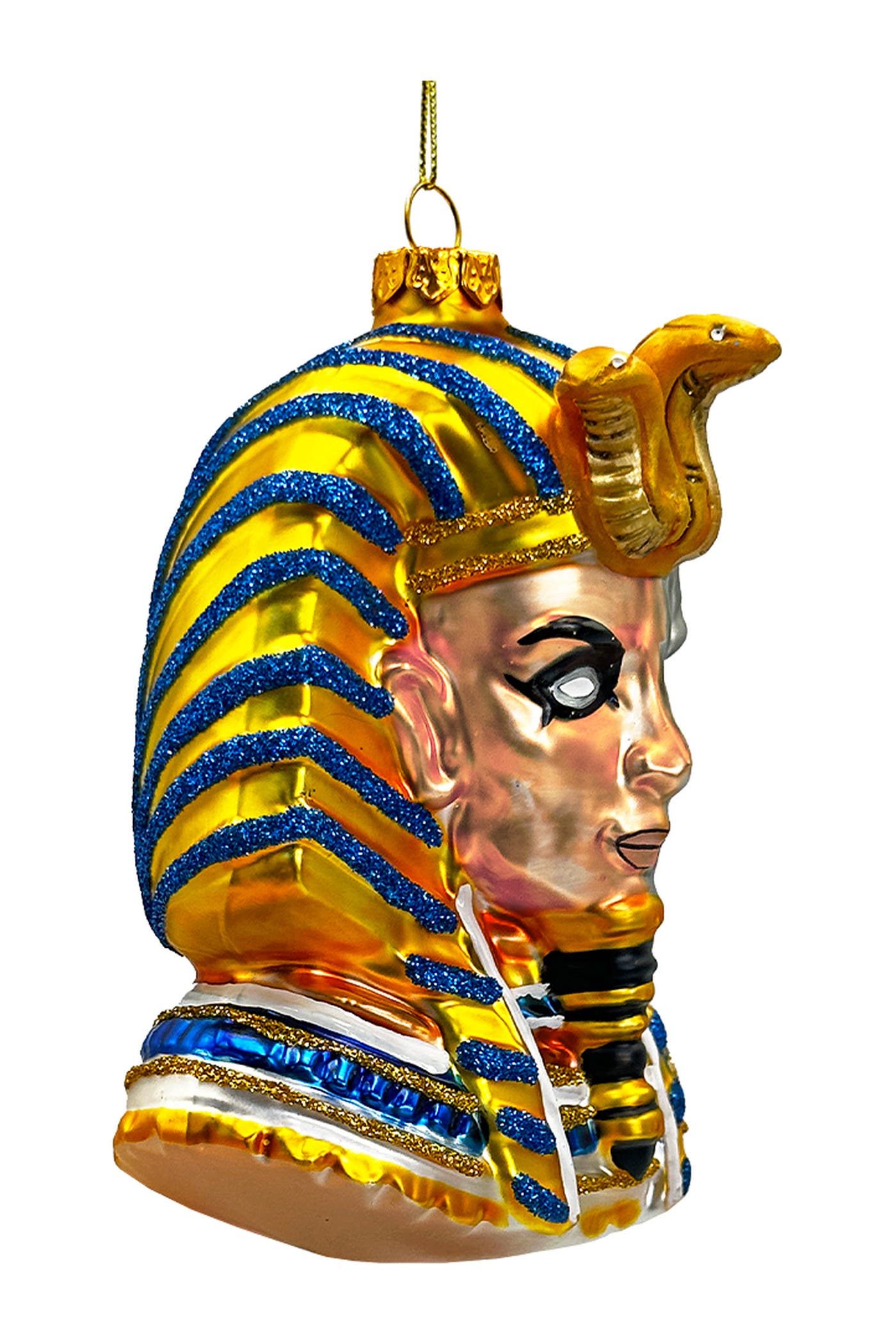 OrnamentallyYou Half Skull Pharaoh Glass Ornament | Nordstrom