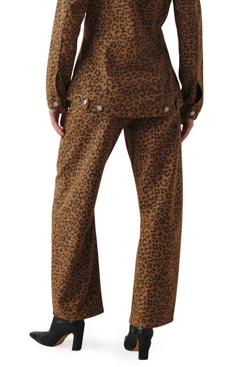 BNA Soft Curve Barrel Twill Pants, Alternate, color, LEOPARD