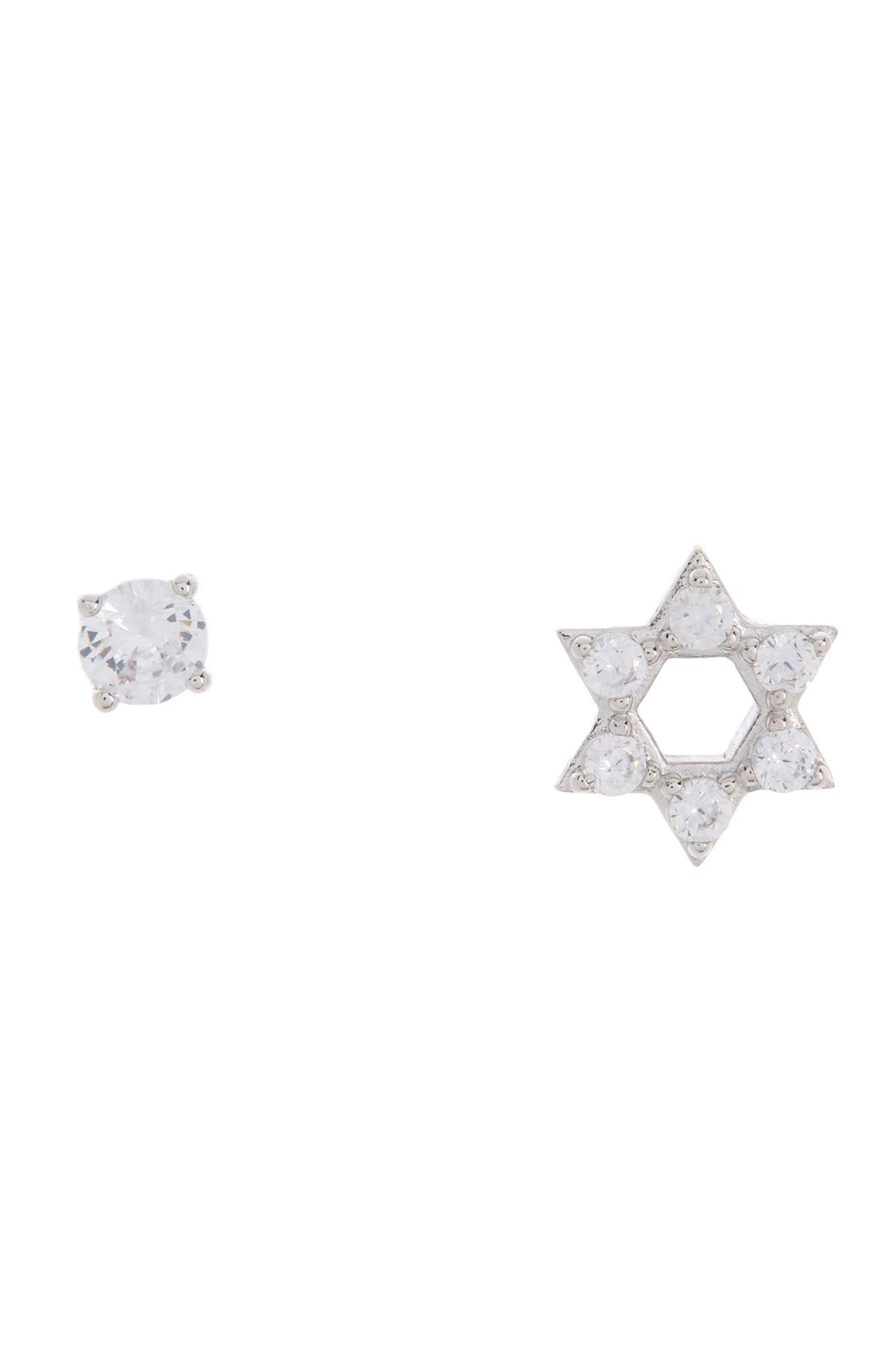 Nadri Reminisce Star of David CZ Stud Earrings