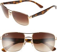 Ray-Ban 57mm Aviator Sunglasses