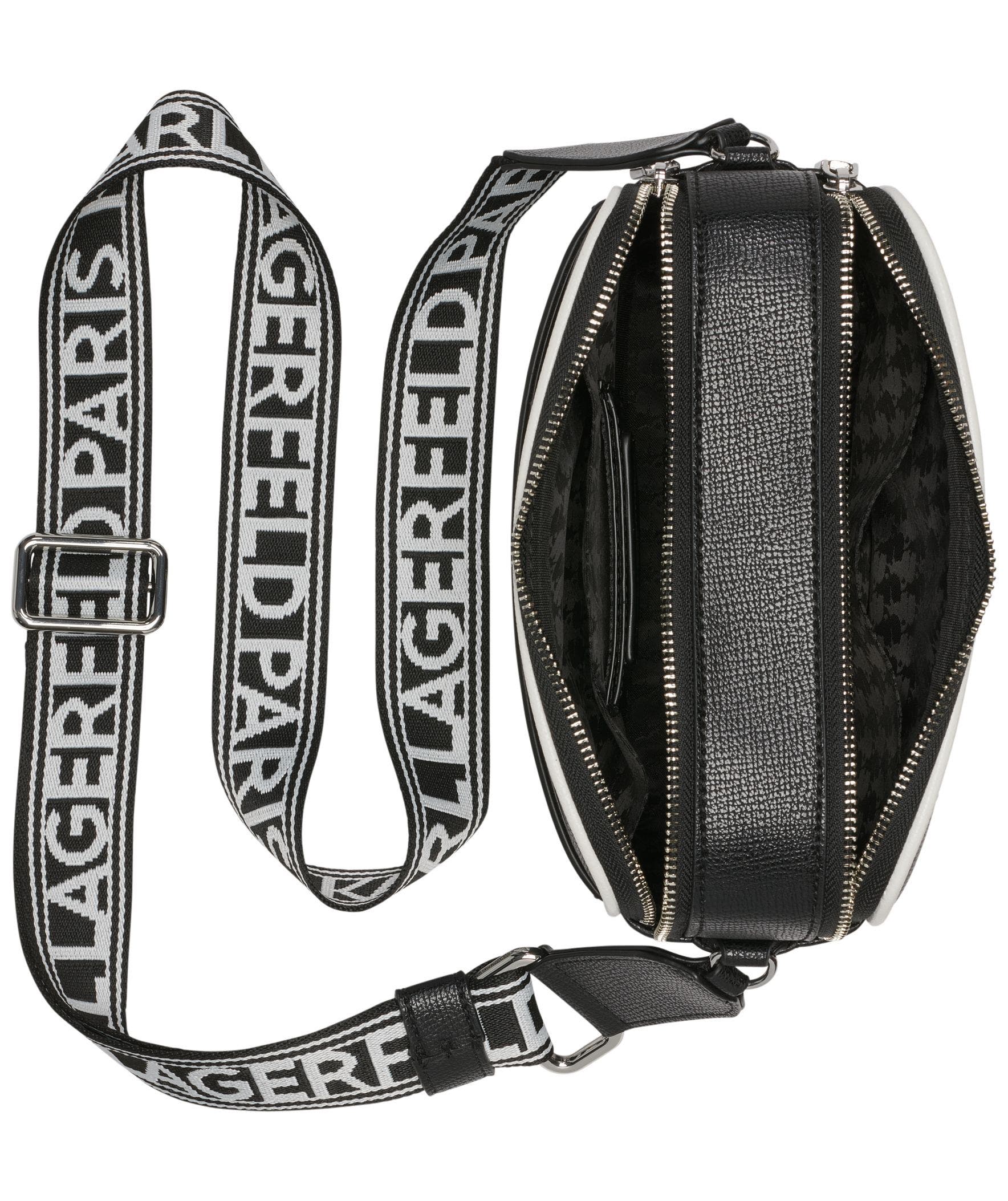 KARL LAGERFELD PARIS Maybelle Crossbody, Alternate, color, Black/White