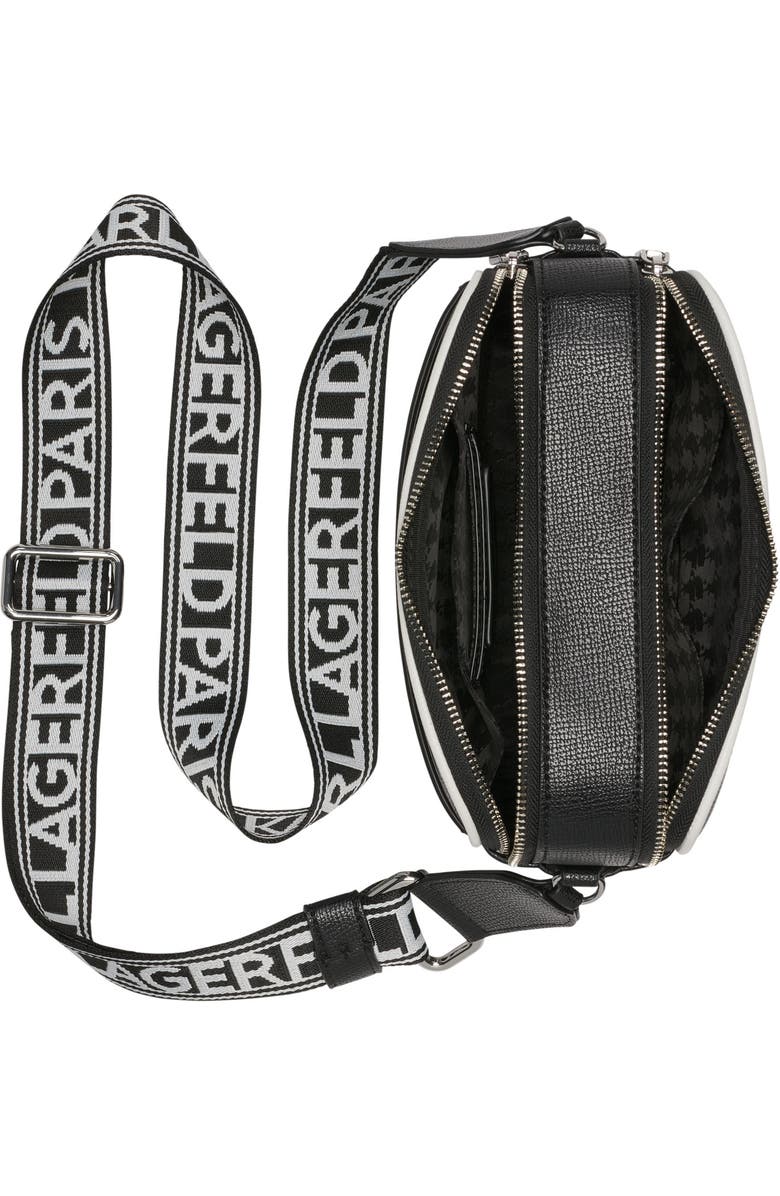 KARL LAGERFELD PARIS Maybelle Crossbody, Alternate, color, Black/White