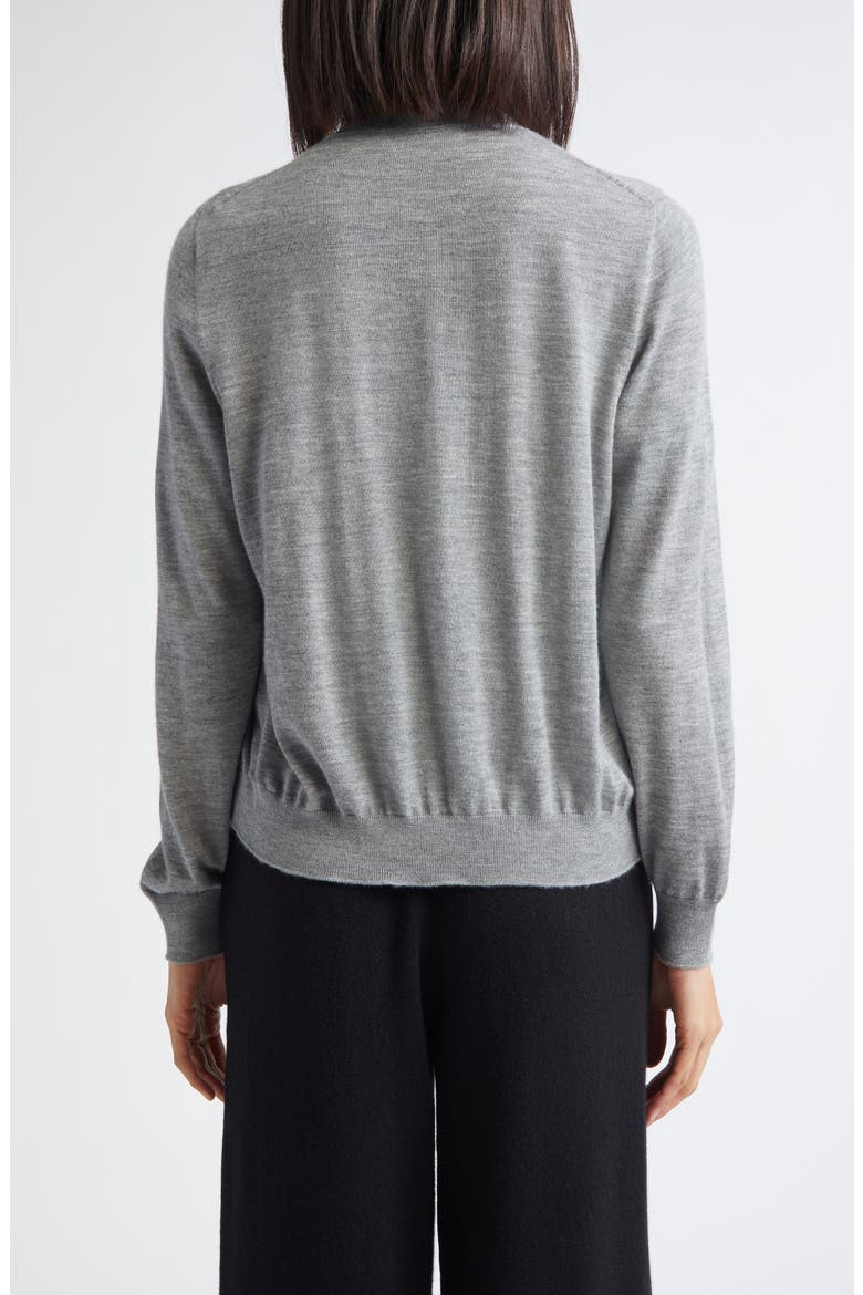 Honor Cashmere Crewneck Cardigan, Alternate, color, CULLEN GREY