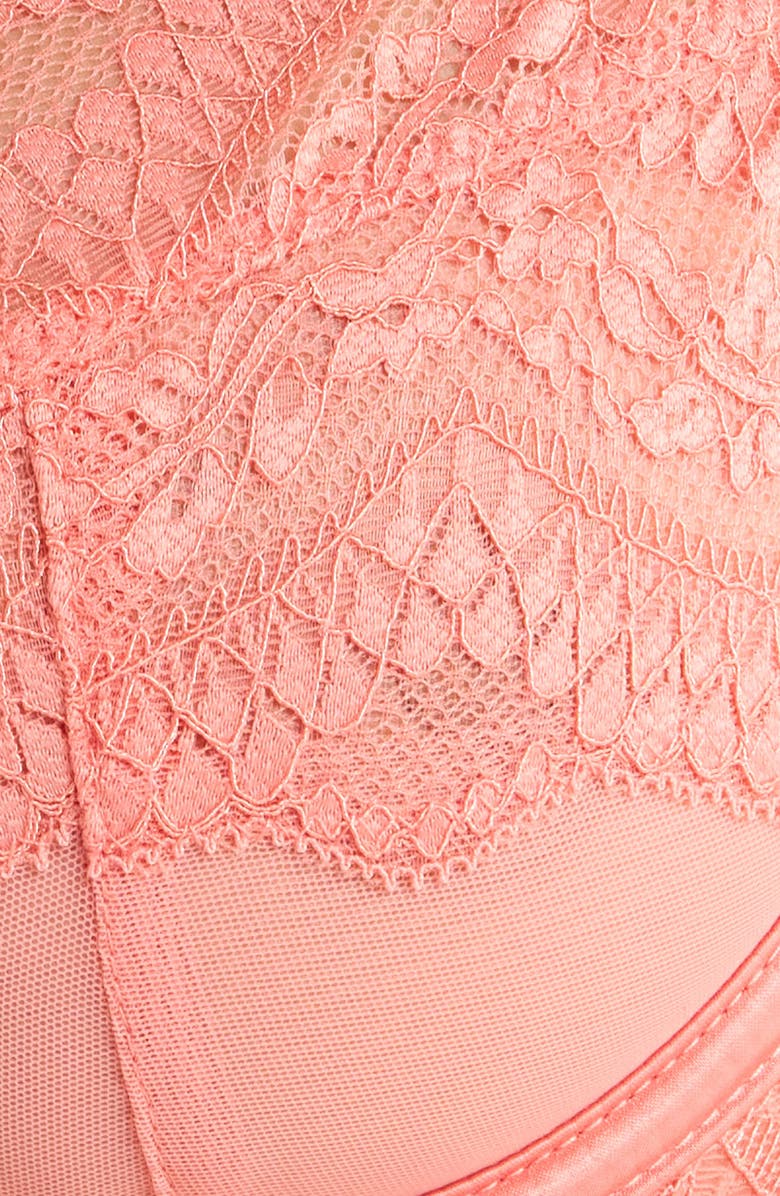 Hunkemöller Robijn Strappy Lace Underwire Bra, Alternate, color, Lantana