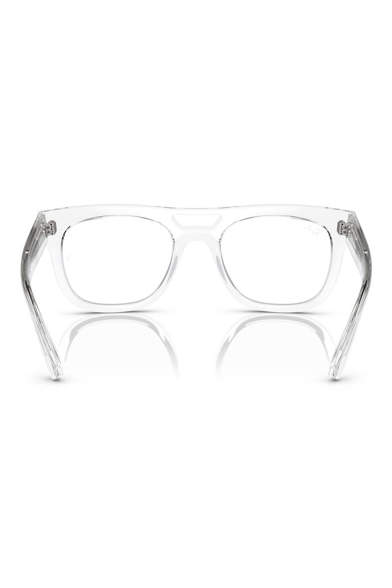 Phil 54mm Square Optical Glasses, Alternate, color, TRANSPARENT