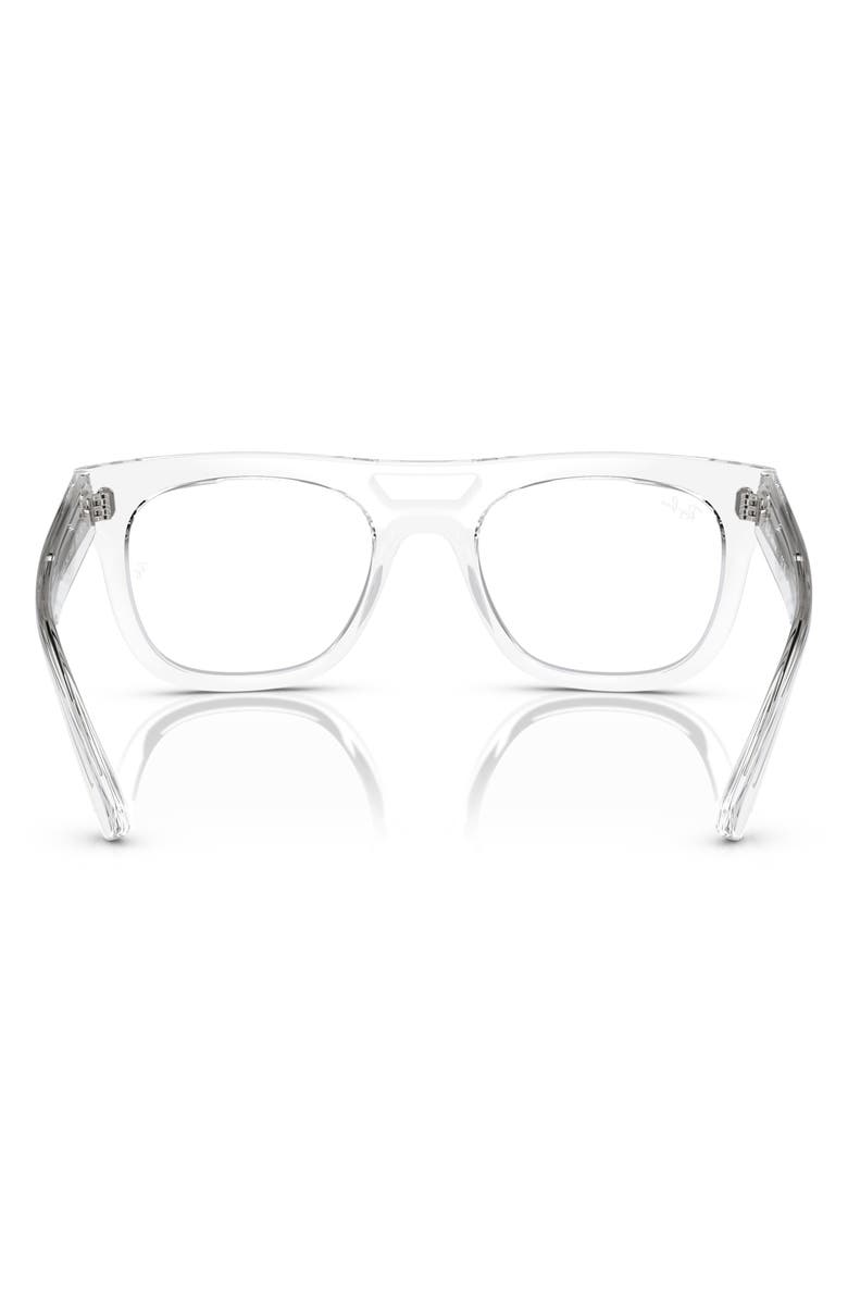 Ray-Ban Phil 54mm Square Optical Glasses, Alternate, color,