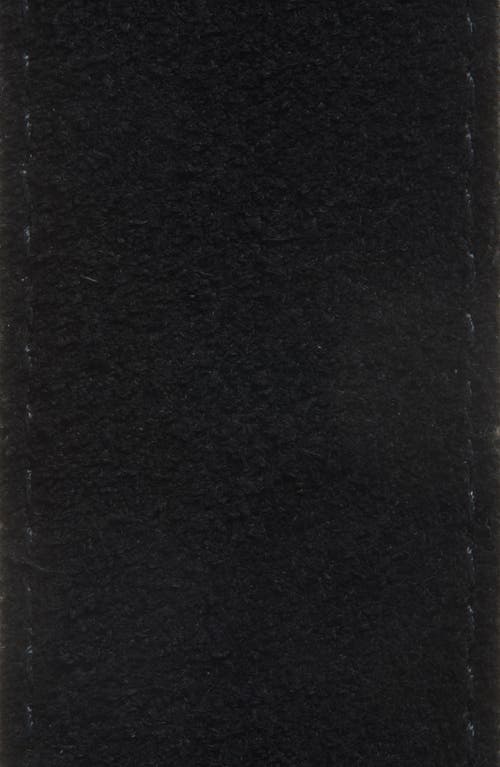 Nordstrom Easton Suede Belt In Black