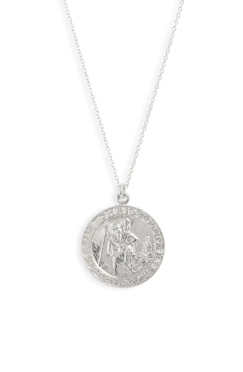 Set & Stones Saint Christopher Necklace, Main, color,