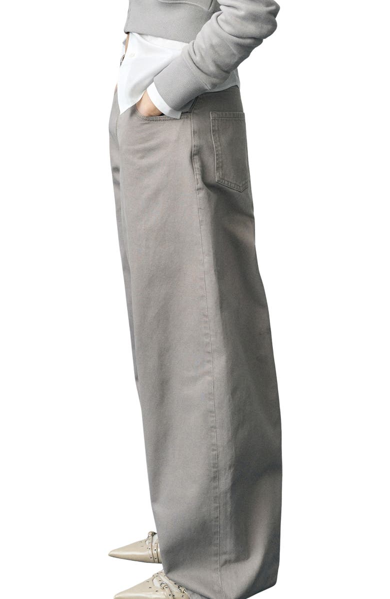 MANGO Hunter Wide Leg Jeans, Alternate, color, 