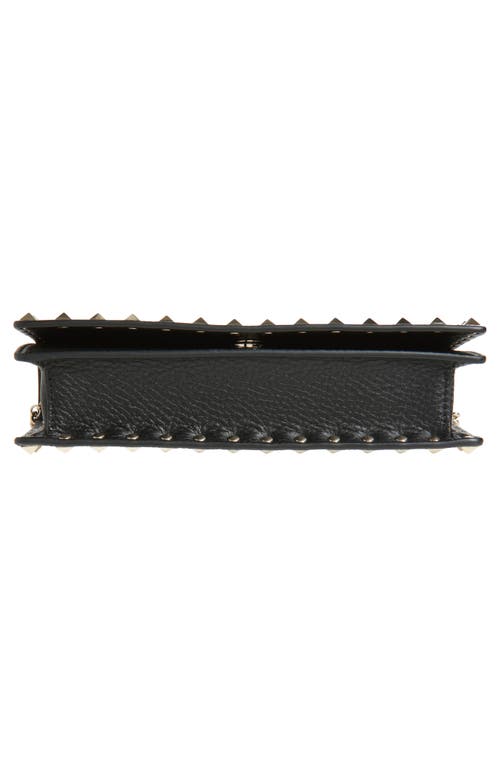 VALENTINO GARAVANI VALENTINO GARAVANI ROCKSTUD LEATHER WALLET ON A CHAIN