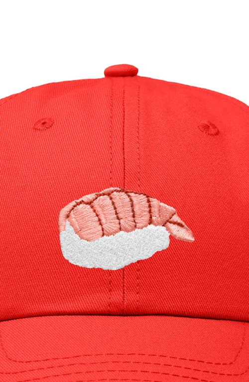 DALIX DALIX SHRIMP SUSHI EMBROIDERED DAD CAP 