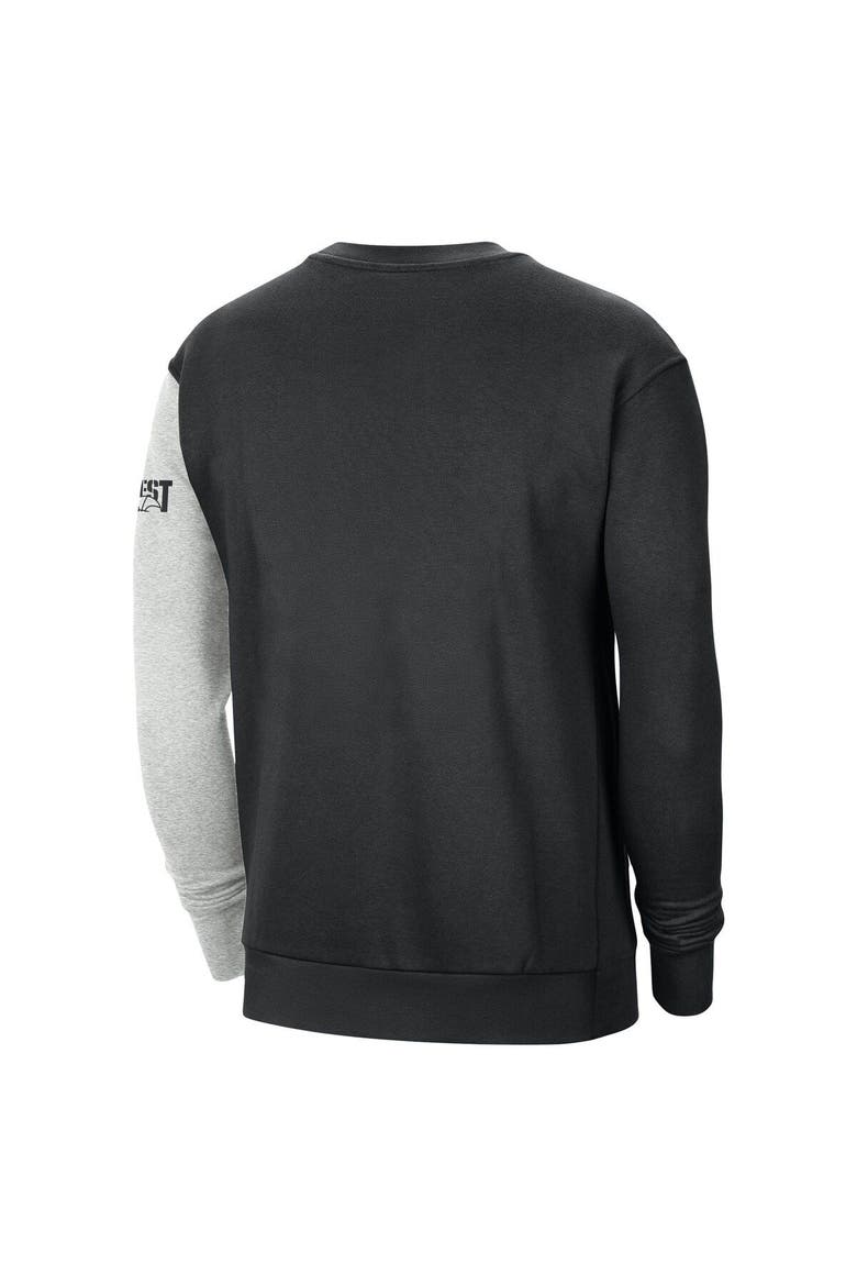 Men's Nike Black/Heather Gray Los Angeles Lakers Courtside Versus Force & Flight Pullover Sweatshirt, Alternate, color, Black
