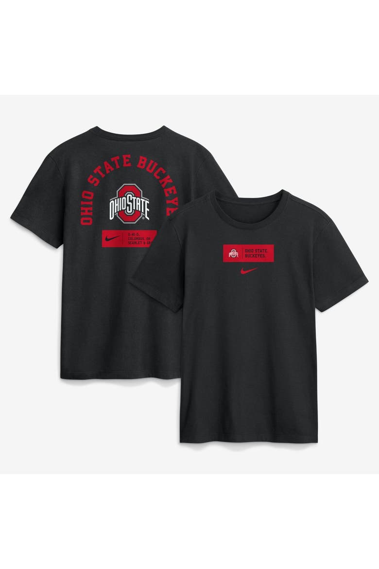Men's Nike Black Ohio State Buckeyes Primetime Crew T-Shirt, Main, color, Black