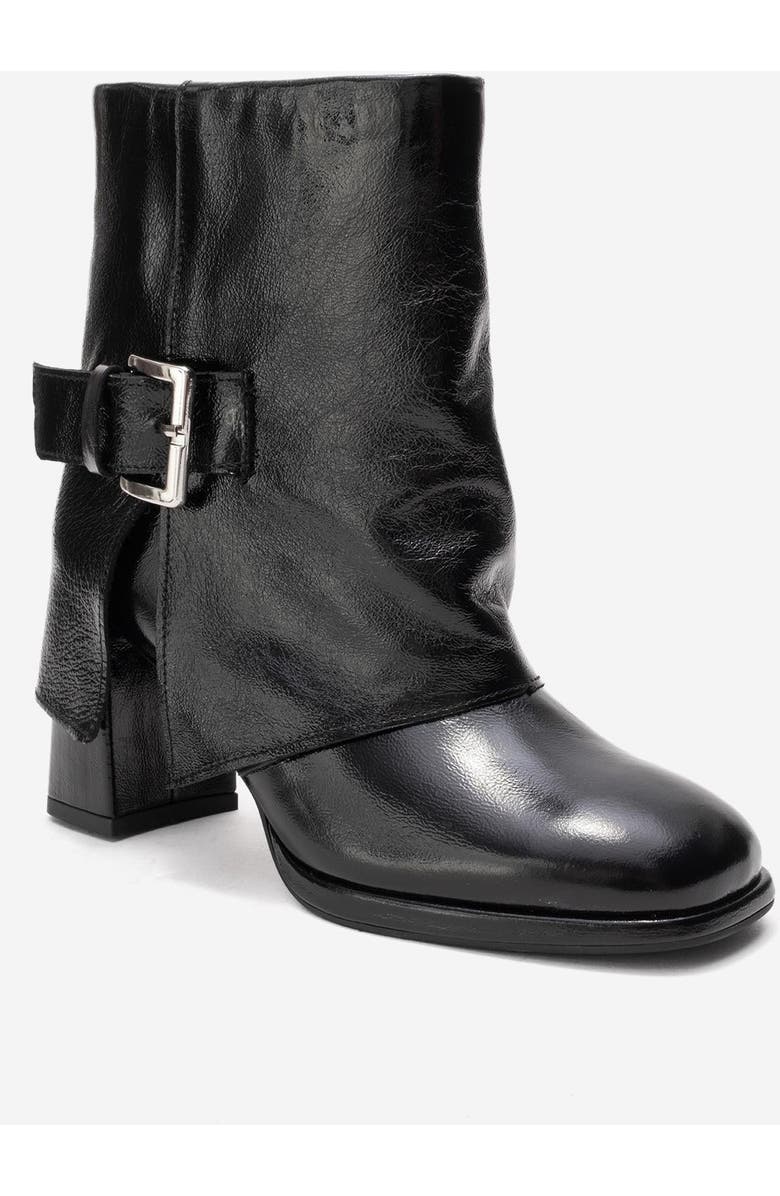 Forever & Always Shoes Lore Leather Block Heel Boot, Main, color, Black Patent