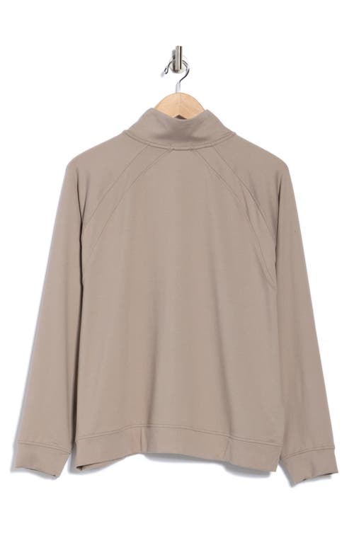 Barefoot Dreams ® Malibu Collection® Butterchic Mock Neck Jacket In Silver