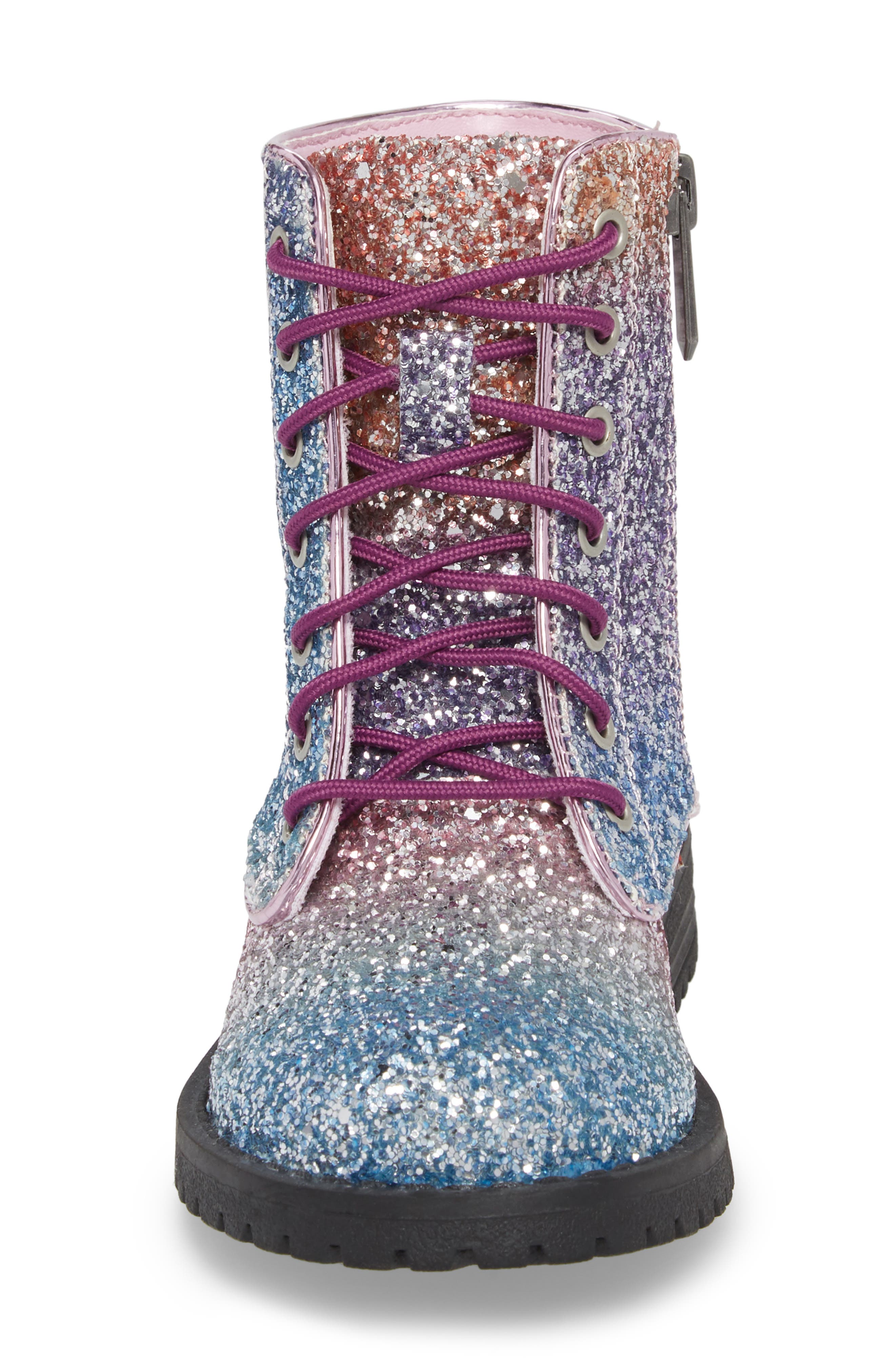 Sam Edelman Polly Sophia Glitter Combat Boot, Alternate, color, 