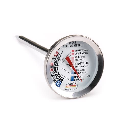 Maverick Gourmet Roasting Thermometer In Silver