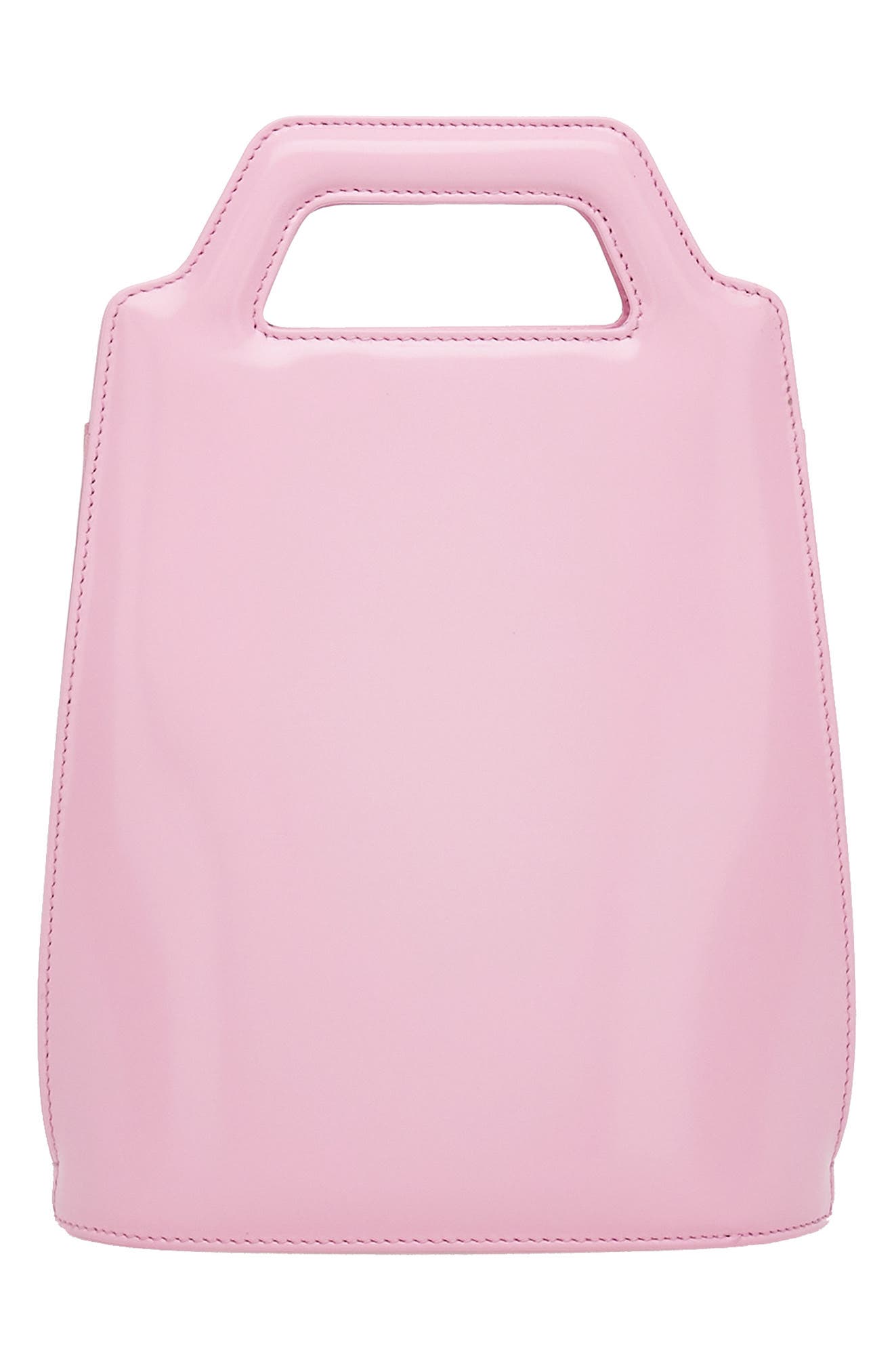 FERRAGAMO Mini Wanda North/South Leather Top Handle Bag, Alternate, color, 