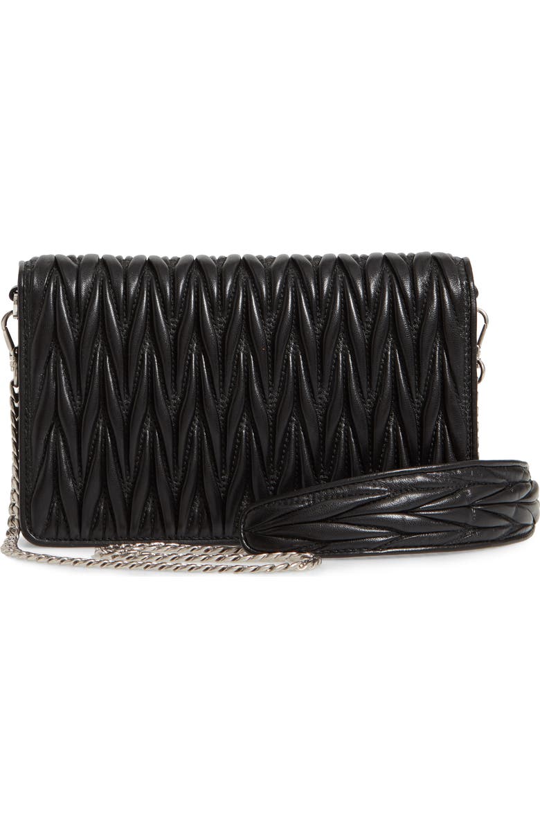 Miu Miu Matelassé Flap Crossbody Bag, Alternate, color,
