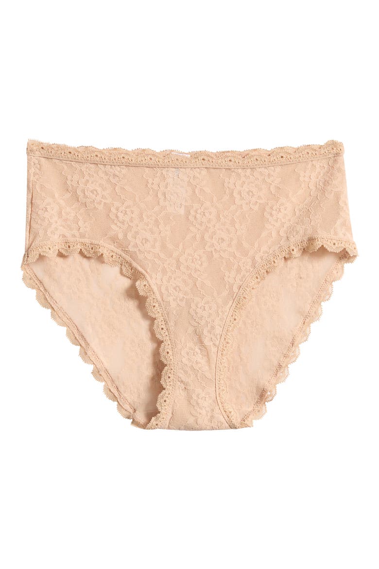 Effortlessly Lace Hipster Panties, Main, color, AU NATURAL