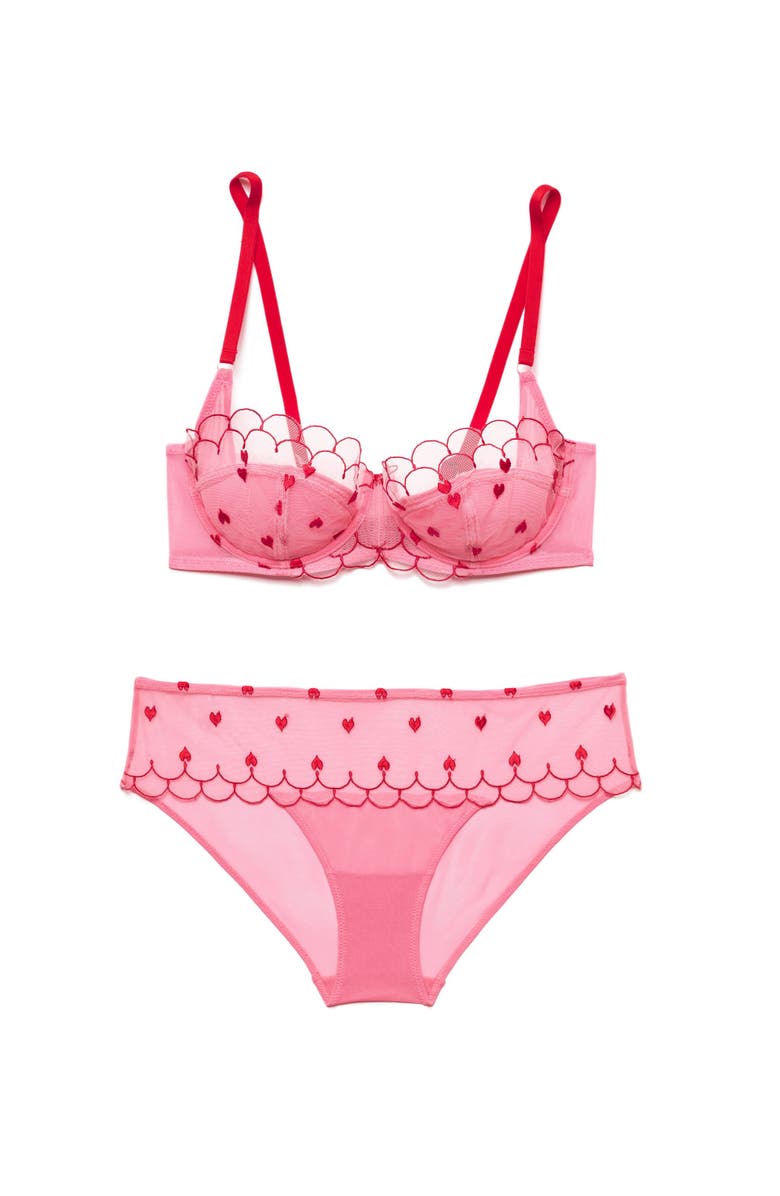 Adore Me Bettie Contour Balconette Bra, Alternate, color, Medium Pink