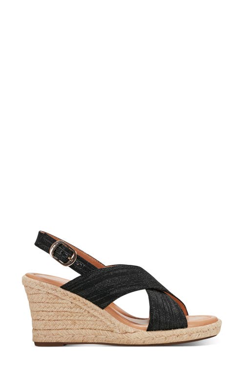 Easy Spirit Women's Ariane Espadrille Wedge Sandals In Black