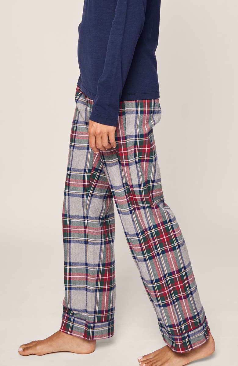 Petite Plume Westminster Tartan Cotton Pajama Pants, Alternate, color, 