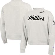 Champion Women's Champion Stone Philadelphia Phillies Triumph Tri-Blend Sweatshirt