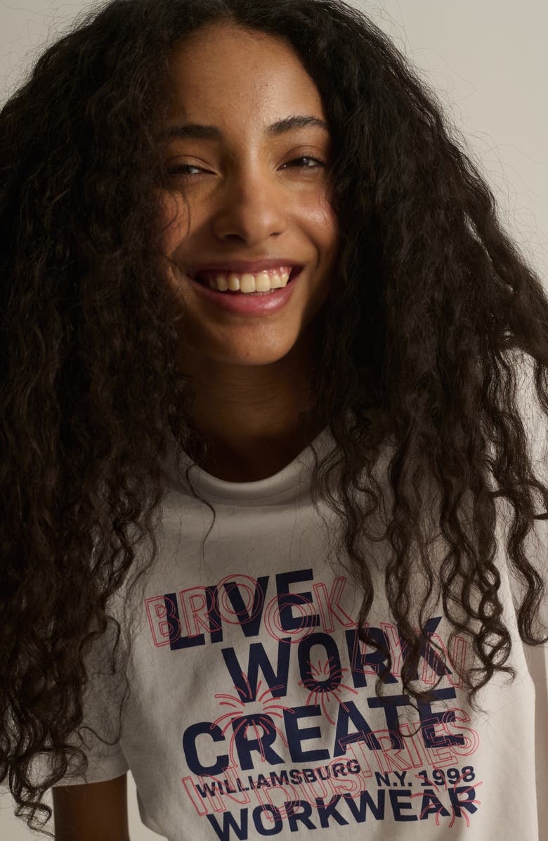 Brooklyn Industries Live Work Create Graphic T-Shirt, Alternate, color,