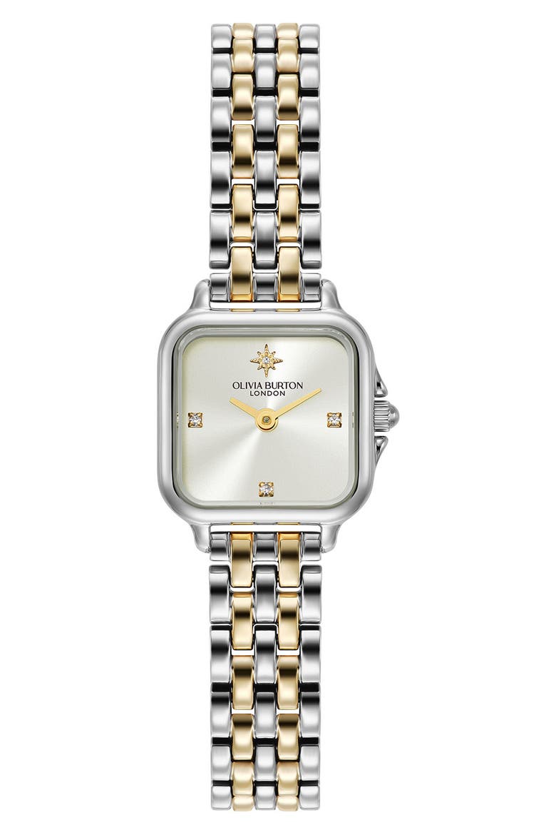 Mini Grosvenor Bracelet Watch, 20mm, Main, color, SILVER & GOLD