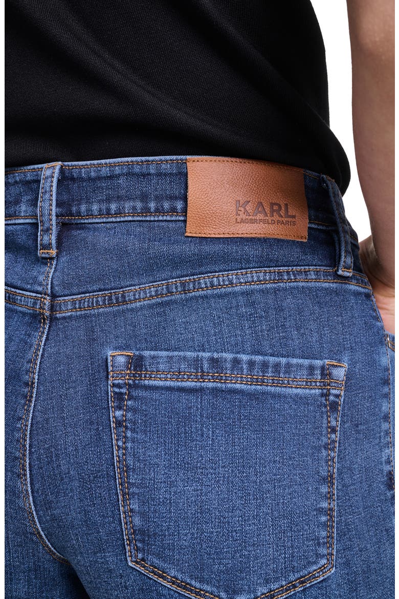 Grommet Detail Barrel Leg Jeans, Alternate, color, COBALT BLUE