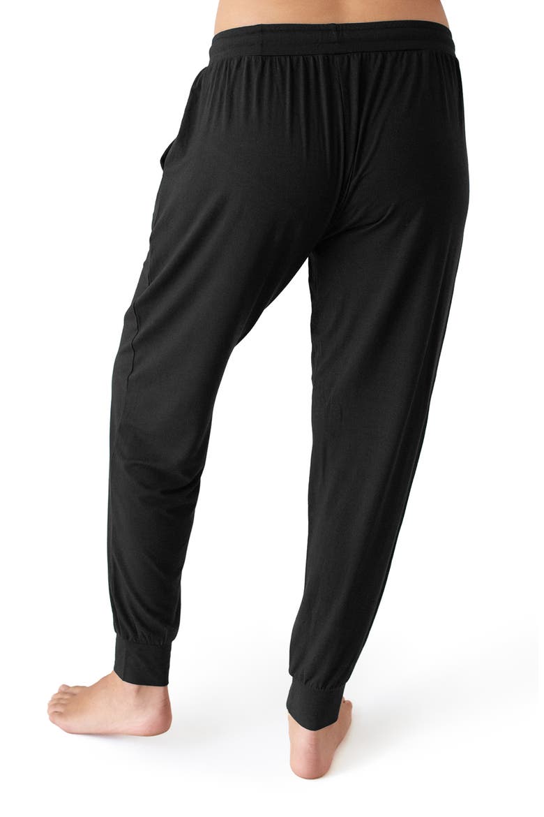 Tapered Maternity Lounge Joggers, Alternate, color, BLACK