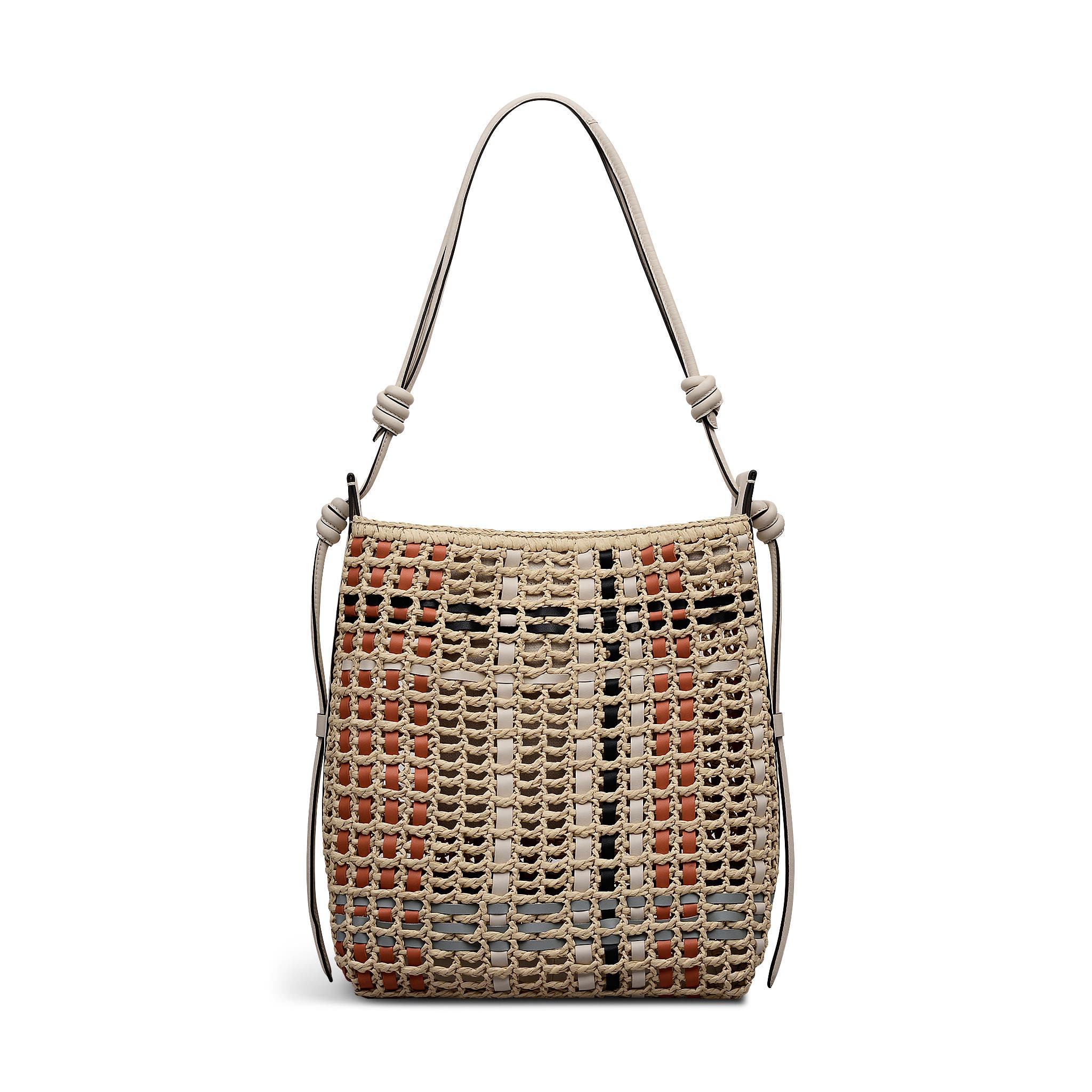 Radley The Camden - Raffia Check Medium Open Top Woven Shoulder Bag, Alternate, color, Natural