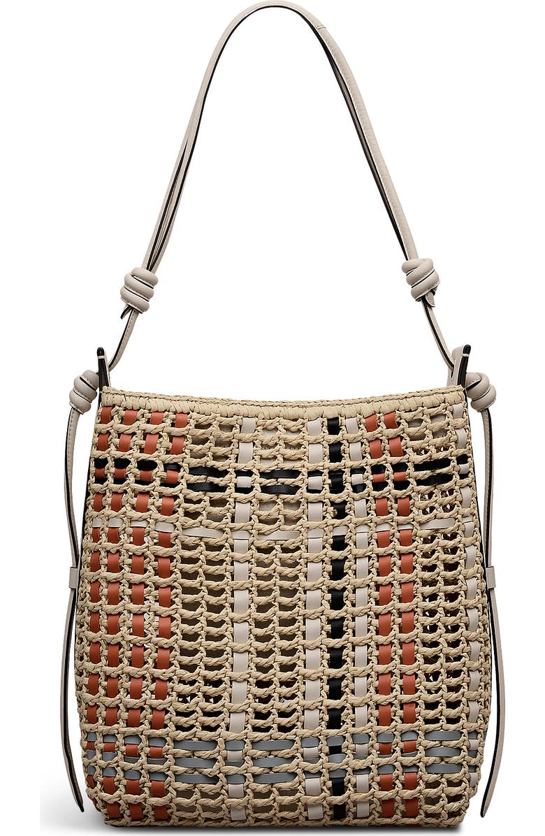 Radley The Camden - Raffia Check Medium Open Top Woven Shoulder Bag, Alternate, color, Natural