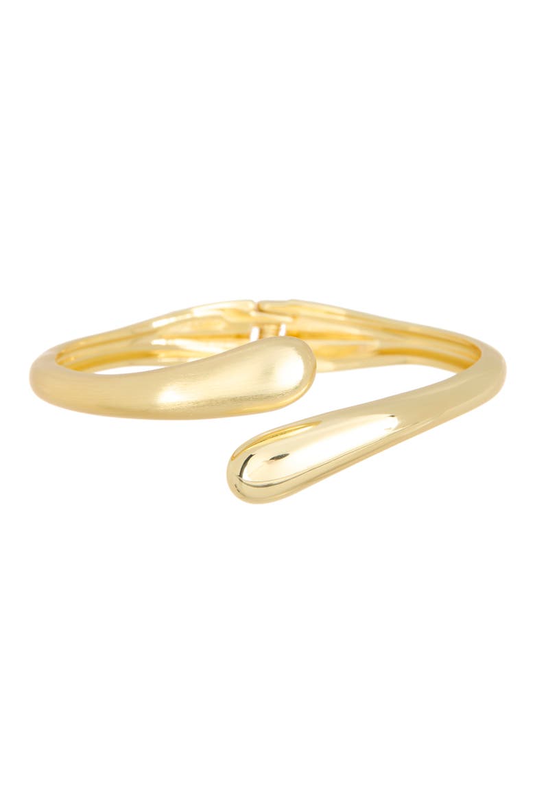 Bypass Hinge Cuff Bracelet, Main, color, GOLD