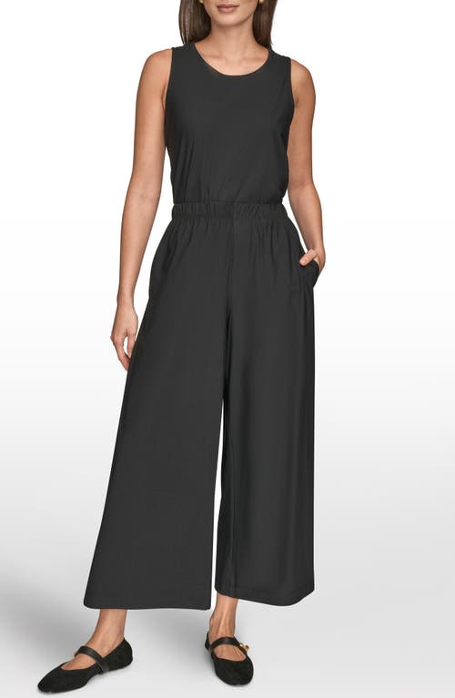 Donna Karan New York Relaxed Wide Leg Pants In Black