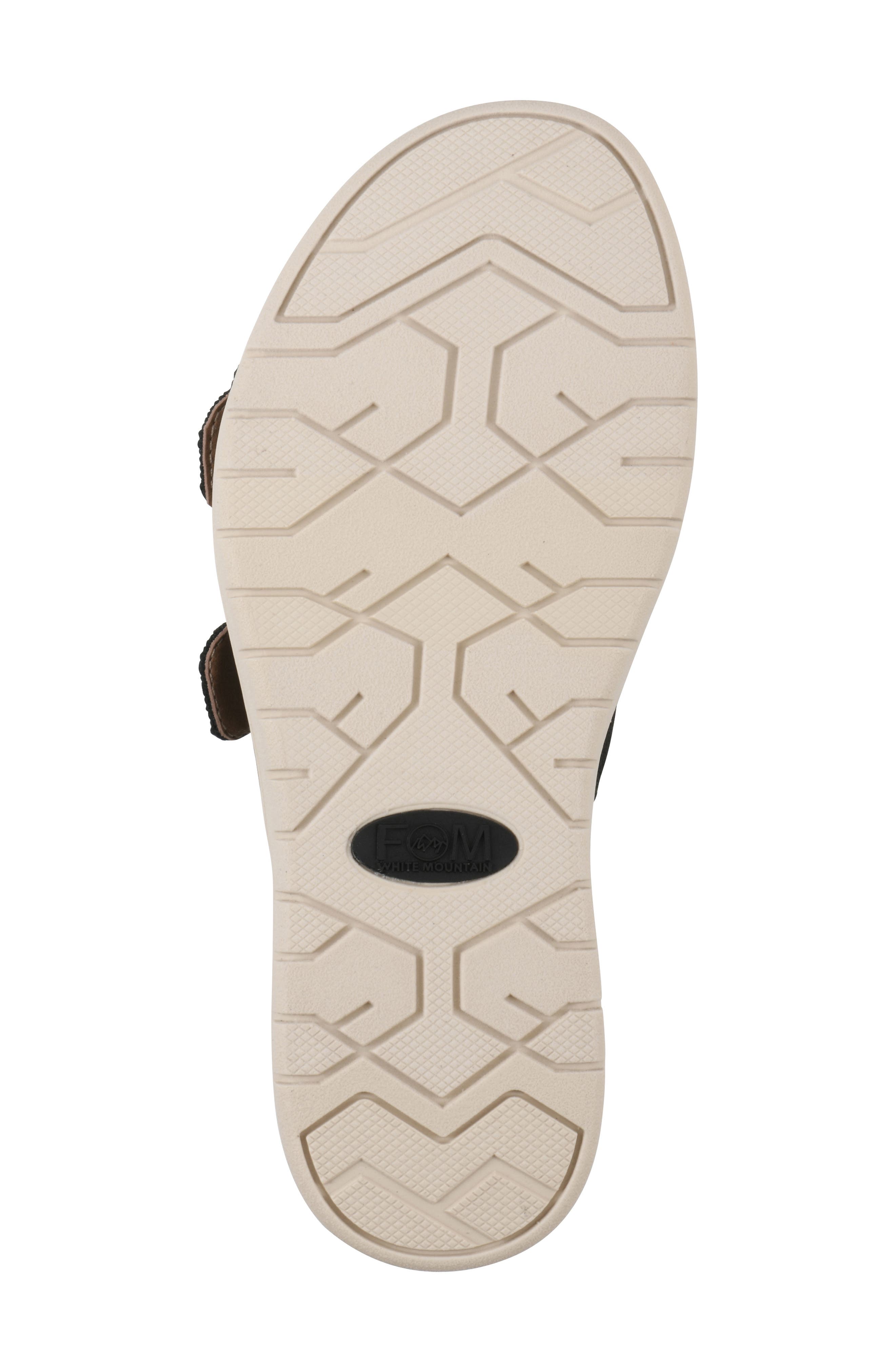 White Mountain Footwear Nanny FOM Recovery Slide Sandal, Alternate, color, Black/ Fabric